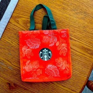Small Starbucks tote.